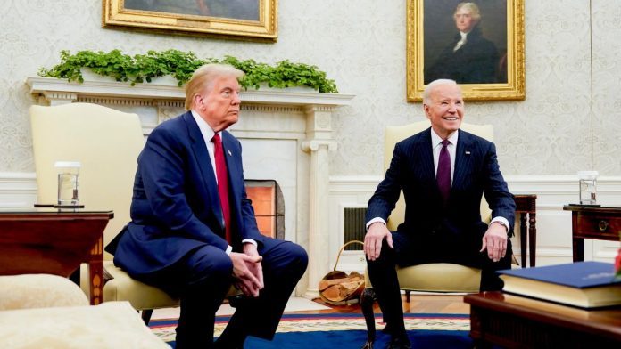 Trump dice que «la política es dura» y agradece a Biden una transición pacífica