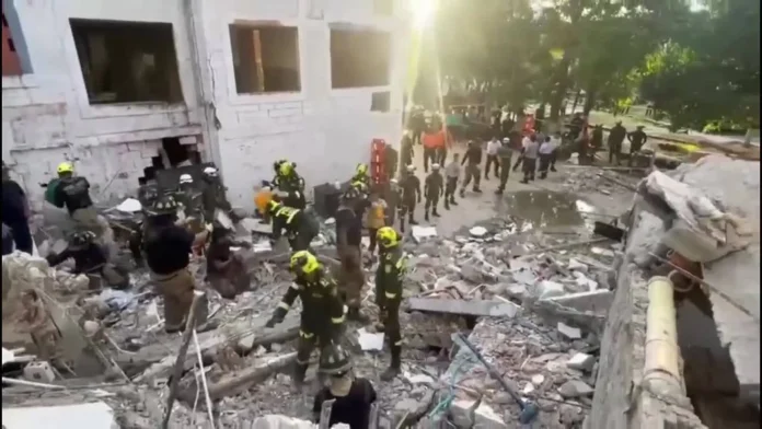 Al menos cuatro niños heridos al desplomarse un edificio en el norte de Colombia