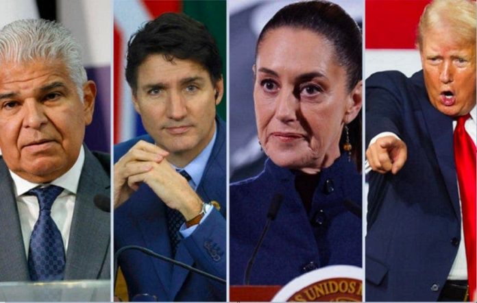 Líderes de Panamá, México y Canadá rechazan las declaraciones expansionistas de Donald Trump