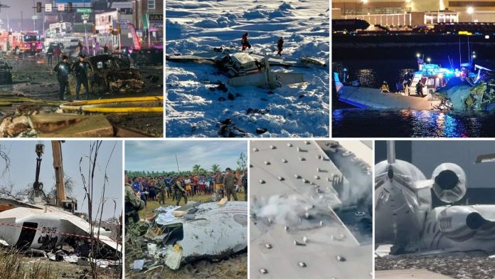 10 accidentes aéreos y 105 fallecidos en lo que va del 2025