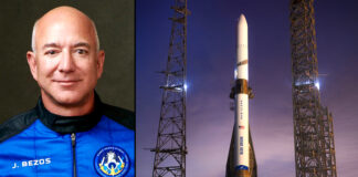 Blue Origin logra que aterrice un propulsor de cohete en medio de severa tormenta solar