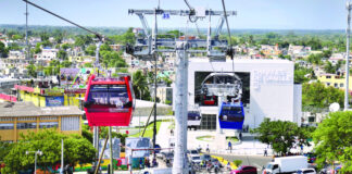 Un tramo de la línea 1 del Teleférico está fuera de servicio