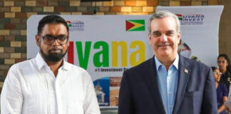 Abinader viaja a Guyana para una firma de cooperación bilateral con el mandatario Mohamed Irfaan Ali