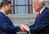 El duelo del apretón de manos entre Xi y Trump