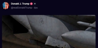 Trump publica una imagen amenazante