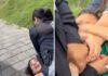 Policías someten violentamente a una madre y maltratan a sus hijos pequeños