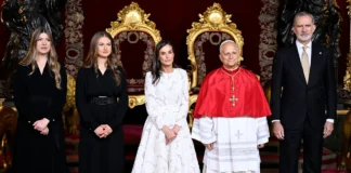 Última hora del papa León XIV en Madrid: los Reyes y sus hijas reciben al Papa en el Palacio Real en una ceremonia histórica