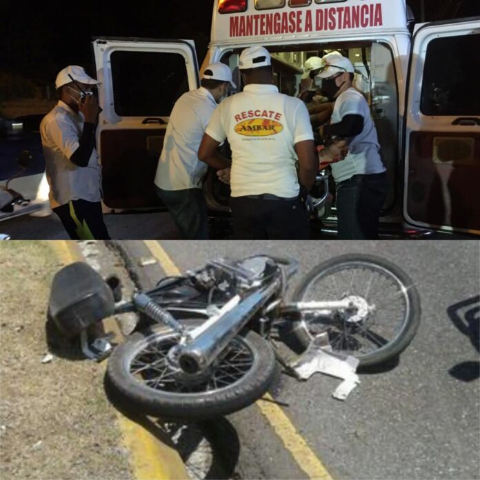 Accidentes dejan dos muertos y varios heridos en Puerto Plata