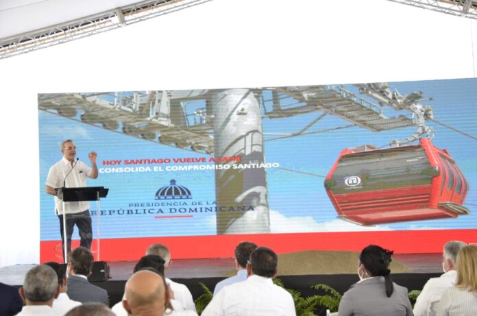 Dejan iniciados trabajos del teleférico de Santiago, uno de los componentes Sistema Integrado de Transporte