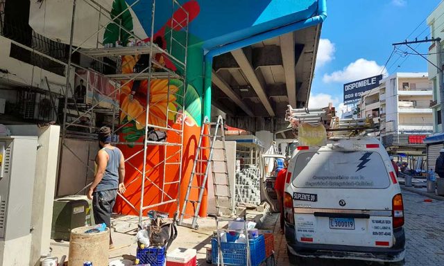 Los colores se hacen notar en intervencion de la Duarte