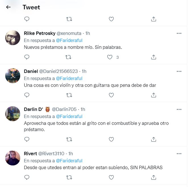 1642802954 985 Tuiteros arremeten contra Faride por quedarse sin palabras ante alza