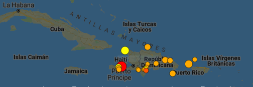 Dos muertes por terremoto en el sur de Haiti