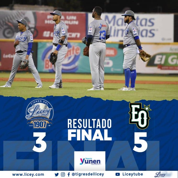 Las Estrellas Orientales vencieron a los Tigres del Licey 5-3 para acercarse a la segunda posición en la Serie Semifinal que ocupan los perdedores.