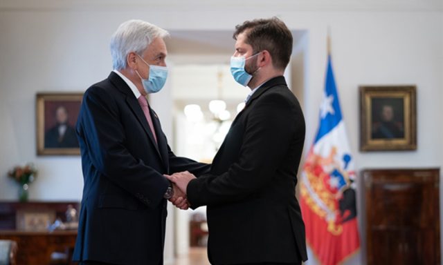 Intensa jornada de reuniones para Pinera y Boric