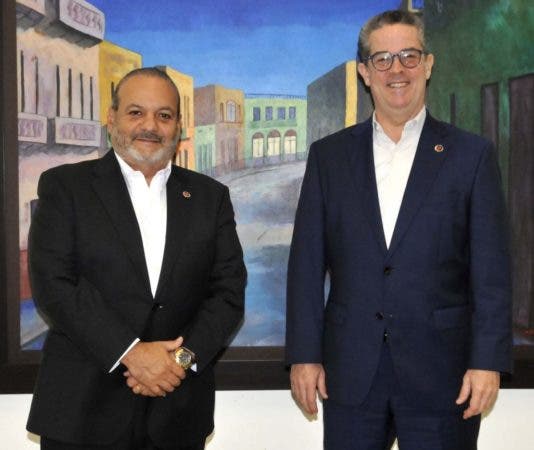 Luis José Bonilla Bojos y José Manuel Torres durante la entrevista. Arlenis Castillo