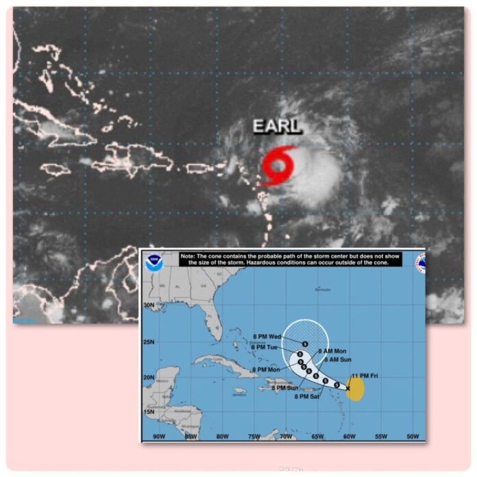 Se forma la tormenta Earl al este de las Antillas Menores
