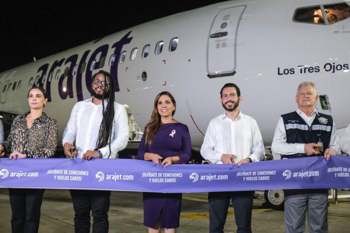 Arajet aterriza en Cancún para fortalecer la conectividad con México y la zona del Caribe