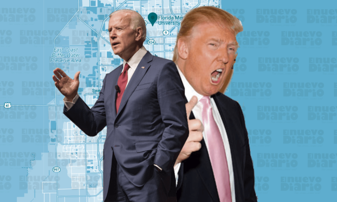 Biden y Trump tienen citas con “sus” candidatos en el sur de Florida