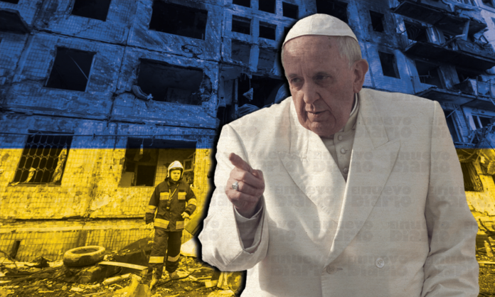 El papa pide la paz para Ucrania, que sufre la crueldad de los mercenarios