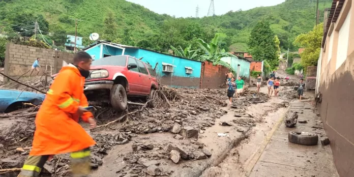 Un hombre murió por un alud a causa de las lluvias en el oeste de Venezuela