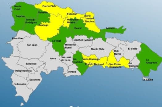 El COE mantiene a 16 provincias en alerta por  sistema frontal