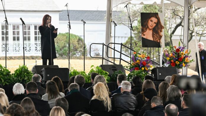 Así fue el funeral de Lisa Marie Presley en Graceland