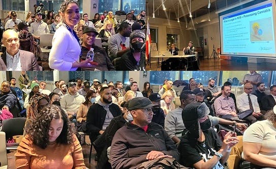 Asistencia masiva en taller sobre regulaciones y ventas de Cannabis en Alto Manhattan