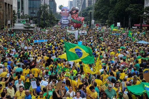 Convocatoria a protesta en Brasil no fue escuchada