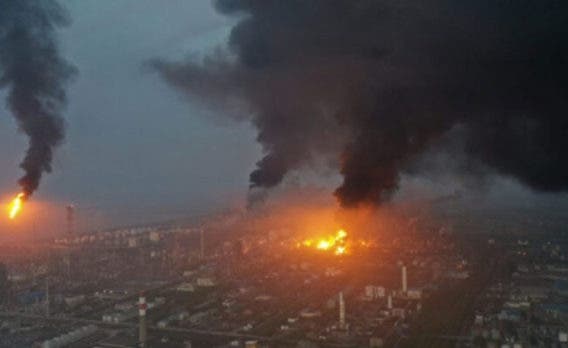 Explosión industrial en China deja 5 muertos y 8 desaparecidos
