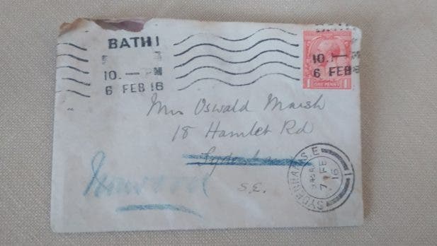 ¡Insólito! Una carta enviada en 1916 llegó por fin a su destino