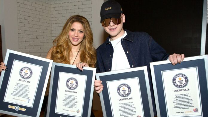 Shakira y Bizarrap rompen 4 récords Guinness con su polémica canción contra Piqué