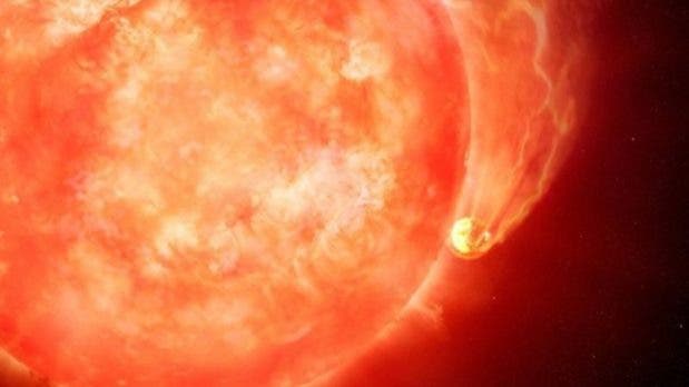 Fotos: Recrean el momento en el que una estrella se traga un planeta