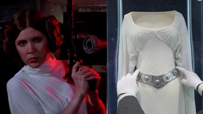 Para los amantes de Star Wars: subastarán el vestido que usó la princesa Leia en "Star Wars: A New Hope"