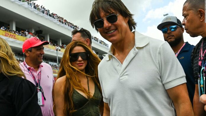 Shakira y Tom Cruise coinciden en el Grand Prix de Fórmula 1 de Miami