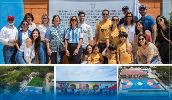 Grupo Mejía Arcalá inaugura dos canchas en Santiago