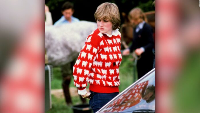 Subastarán el famoso suéter de la oveja negra de la princesa Diana
