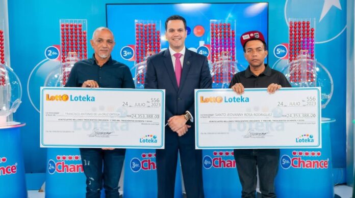 Motoconchista y mecánico reciben 24 millones de pesos cada uno con Lotto Loteka