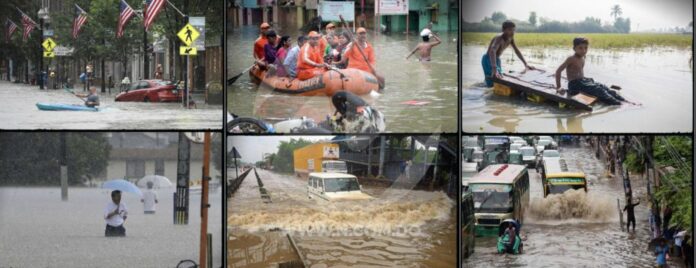 Inundaciones azotan sin piedad a varios países, ocasionando muerte y destrucción