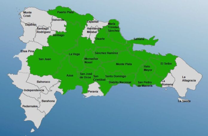 El COE mantiene 18 provincias en alerta verde