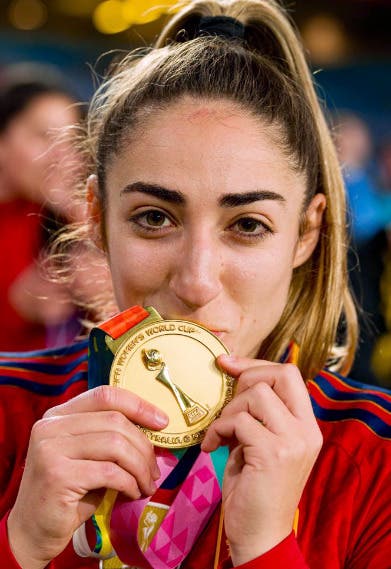 La campeona espanola Olga Carmona se entera de la muerte