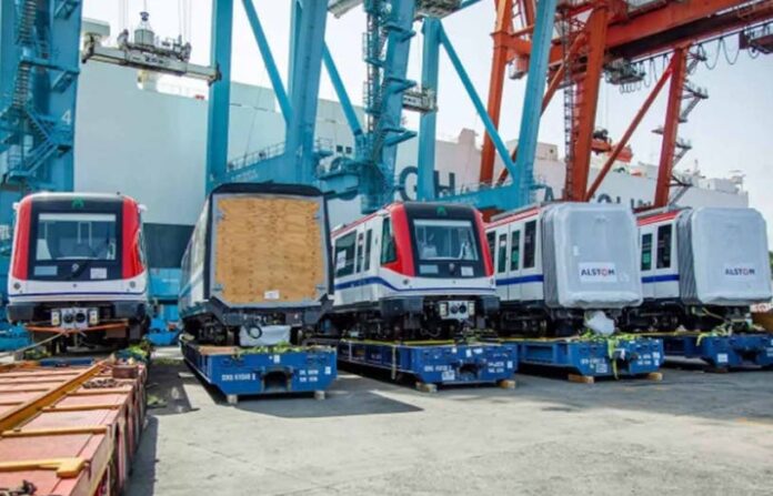 Opret recibe seis nuevos vagones y rieles para ampliación Metro SD