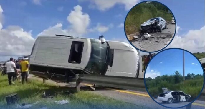 Domingo trágico: 5 muertos y varios heridos por accidentes de tránsito