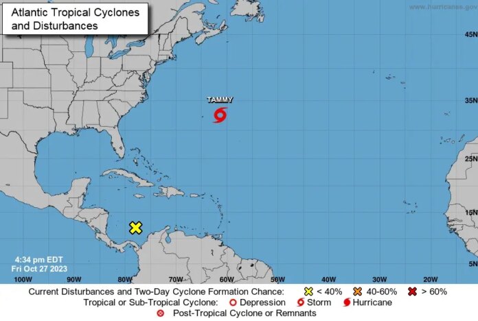 Reaparece Tammy en el Atlántico como tormenta tropical