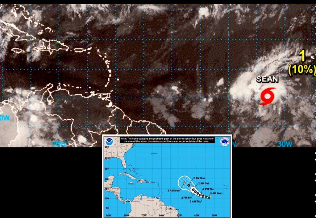 Se forma la tormenta tropical Sean sobre el Atlántico