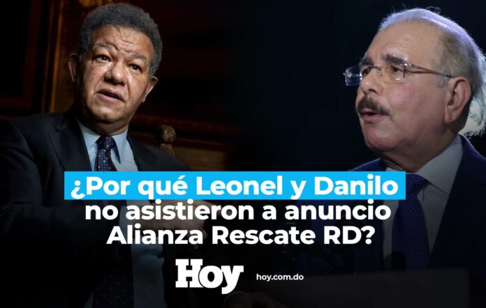 ¿Por qué Leonel Fernández y Danilo Medina no asistieron a anuncio alianza Rescate RD?