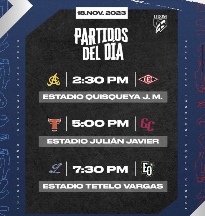 LIDOM suspende jornada completa para este sábado por lluvias; reprogramaran fecha