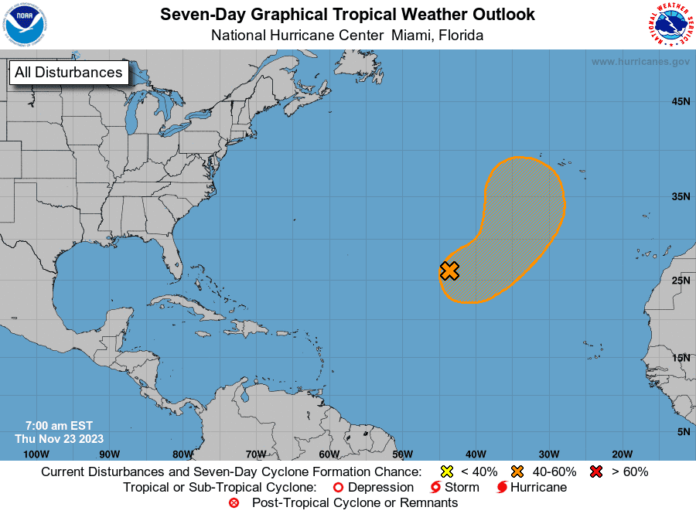 Un área de baja presión puede llegar a ciclón tropical en los próximos días