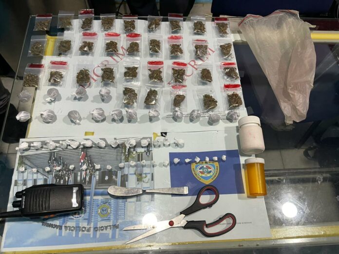 Policía confisca 174 gramos de cocaína, marihuana y crack en la línea noroeste