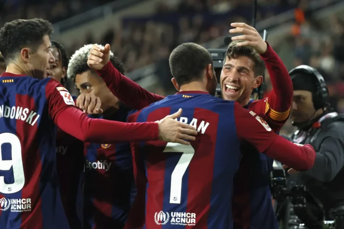 Barcelona FC derrota 3-2 al Almería y se consolida en el tercer lugar en La Liga