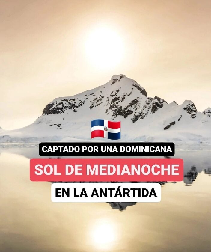 La bandera dominicana llega hasta La Antartida